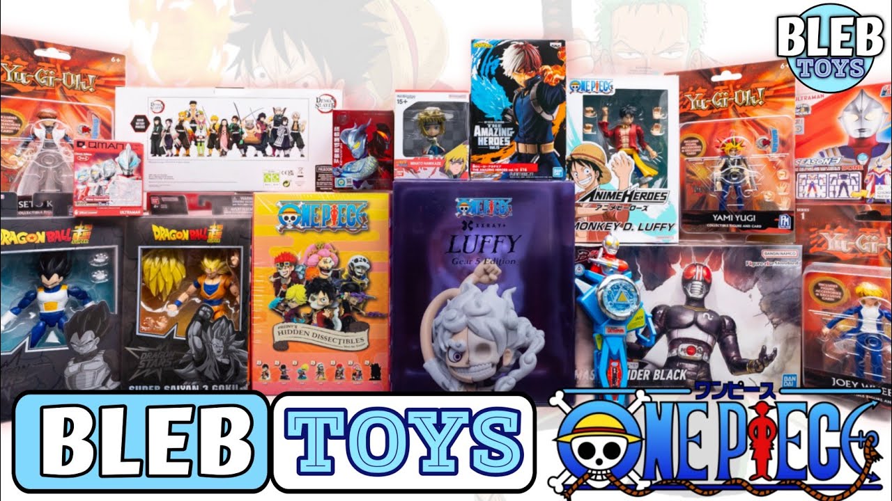 One Piece and Anime toy collection unboxing ASMR no talking toy review
