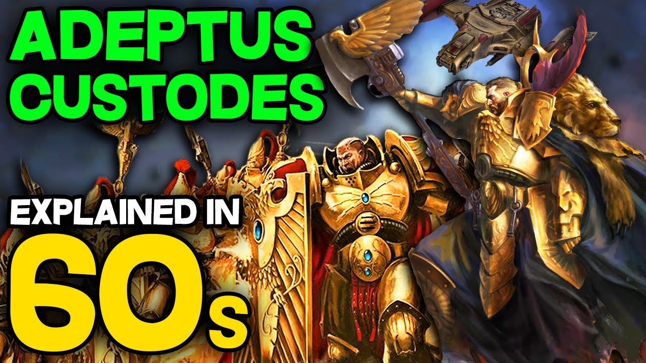 ADEPTUS CUSTODES explained in 60 SECONDS - Warhammer 40k Lore