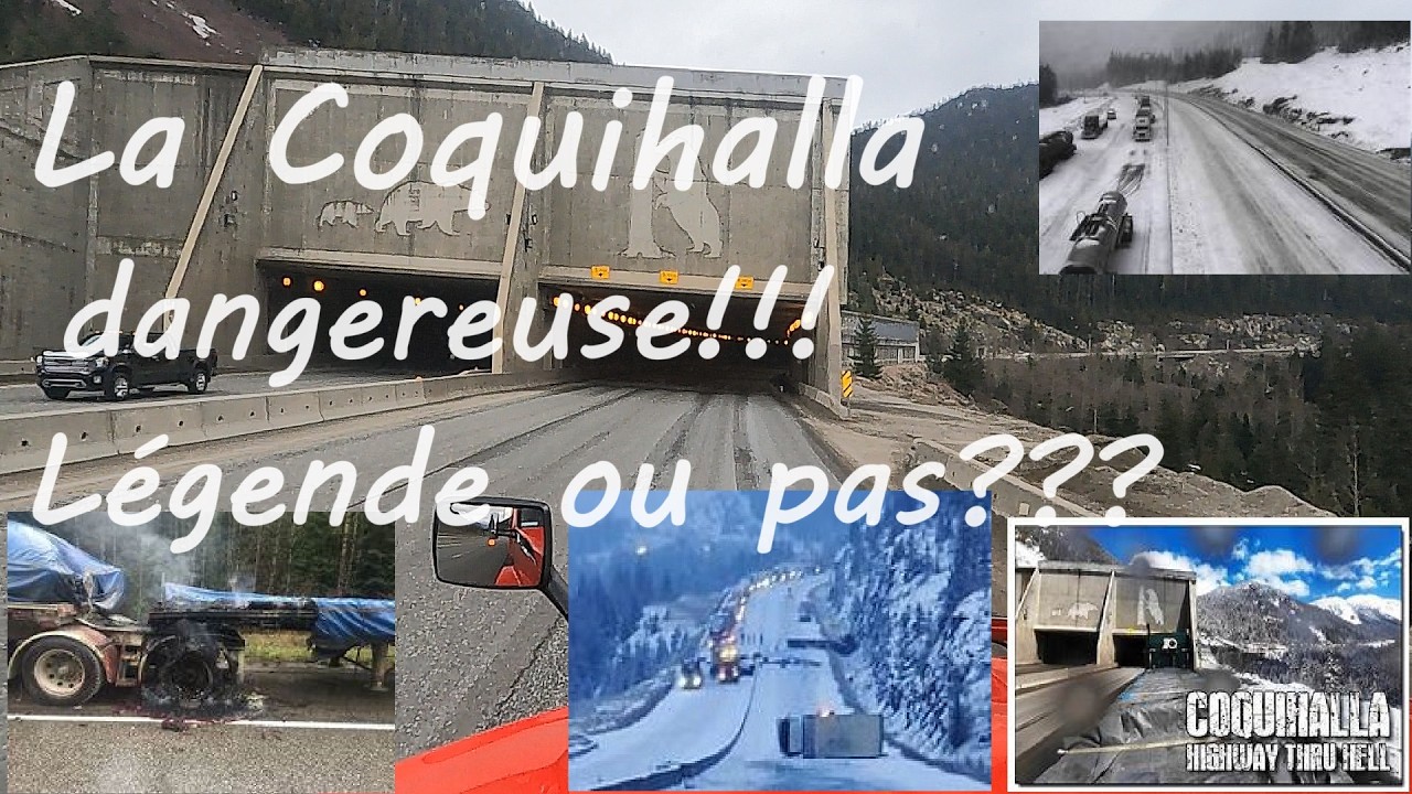 Vieille vid&eacute;o . La fameuse Coquihalla de tout les dangers. Chauffeur fran&ccedil;ais au Canada, Parabreizh.
