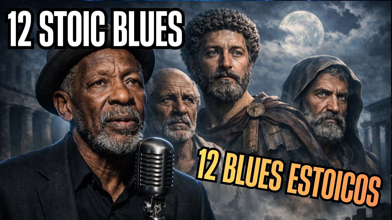 22 min Stoic Blues 12 Ancient Quotes in Slow Blues | Blues estoico: 12 citas antiguas en blues lento