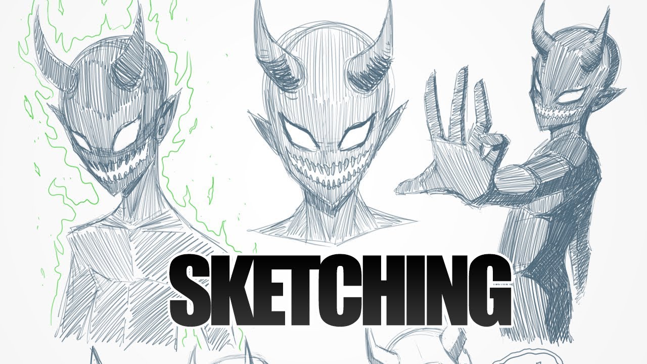 SKETCHING - Demon Character