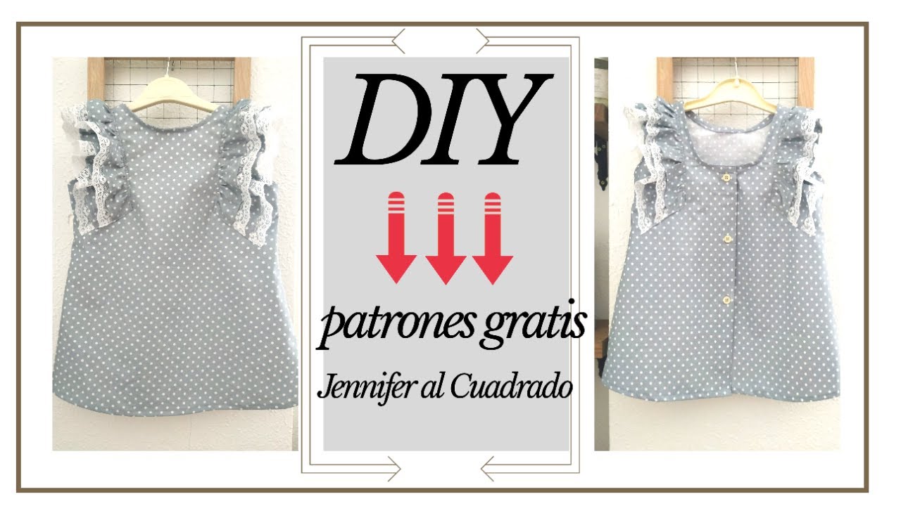 Vestido para niña FACIL con patrones | Patrones gratis | DIY vestido infantil