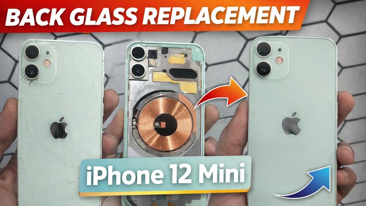 iPhone 12 Mini Back Glass Replacement | Complete Repair Process | Satisfying Result