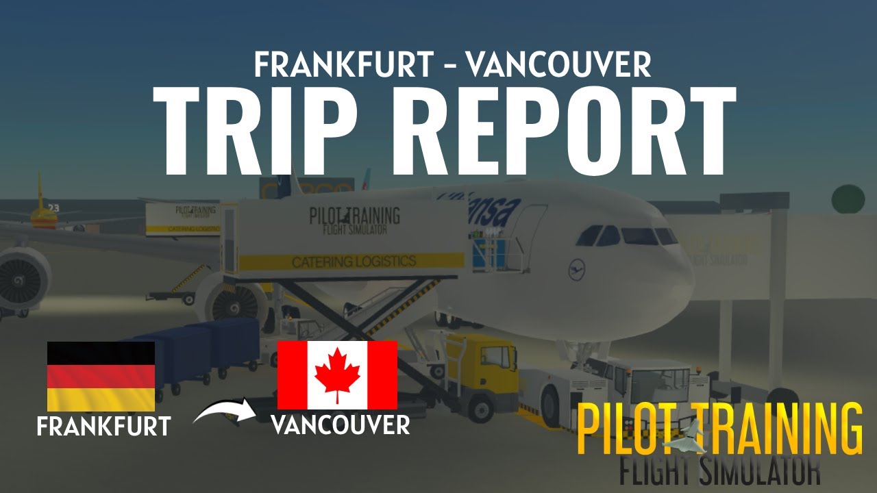 Roblox PTFS Full Flight 🇩🇪✈️ | Frankfurt – Vancouver | Airbus A340 (Real Sounds 🔊)