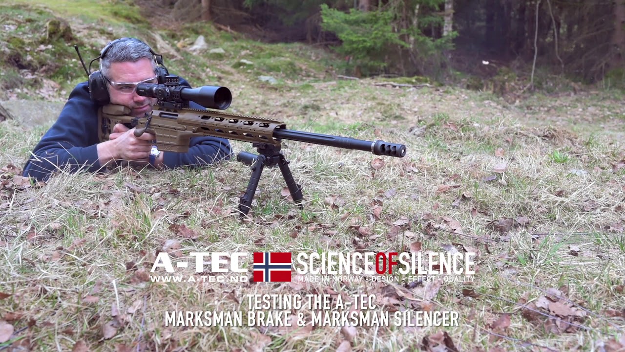 A-TEC Marksman: combined muzzle brake and suppressor for sniper rifles