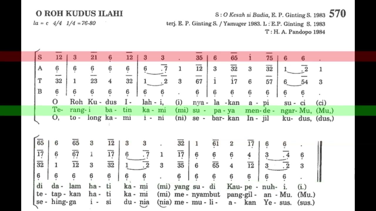 (Sopran) O Roh Kudus Ilahi PS 570