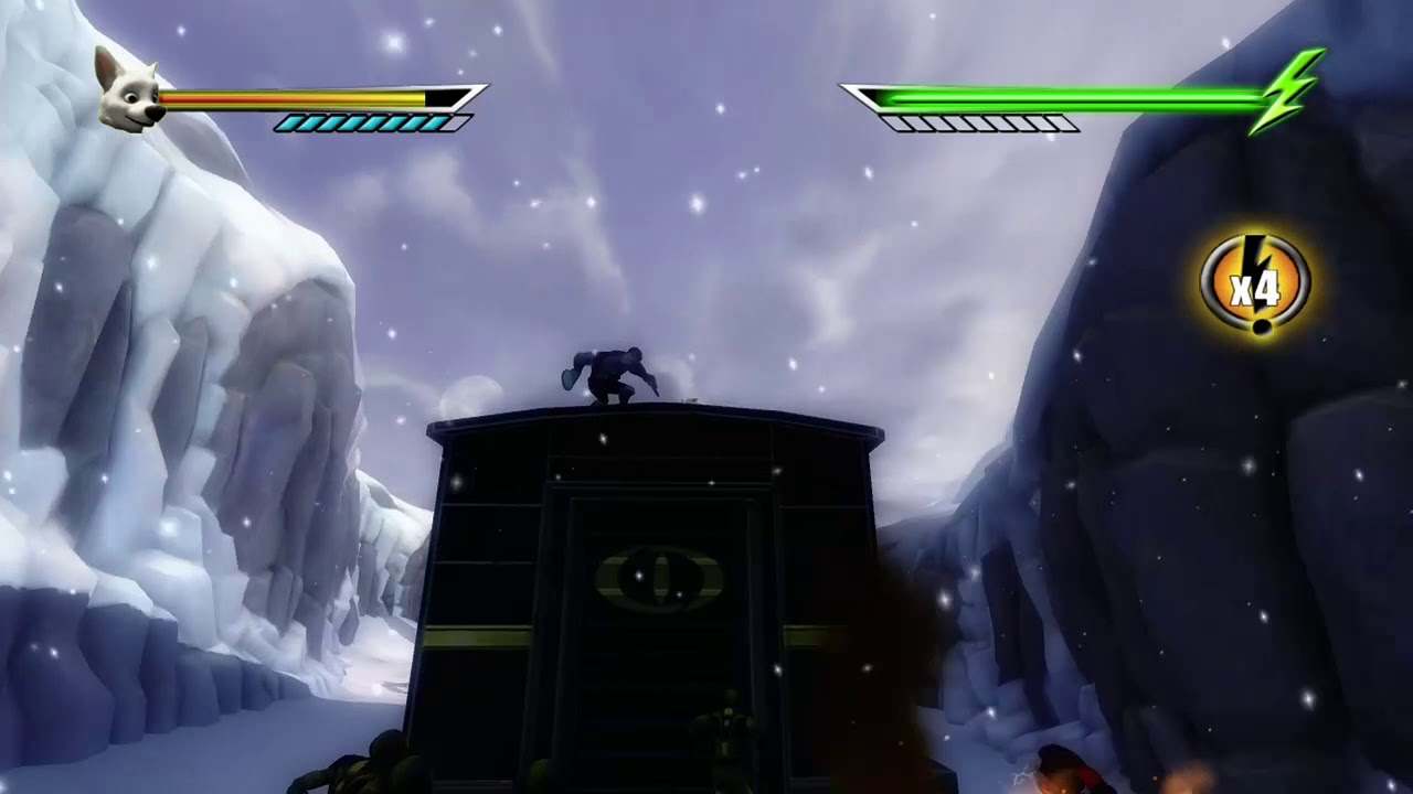 Disney Bolt - Attacking 2nd Disky on Chew Chew Train ( Glitch )