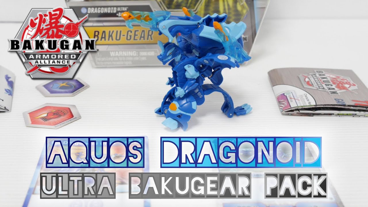 AQUOS DRAGONOID ULTRA BAKUGEAR SOLO Pack | Bakugan Armored Alliance | BAKUGAN UNBOX