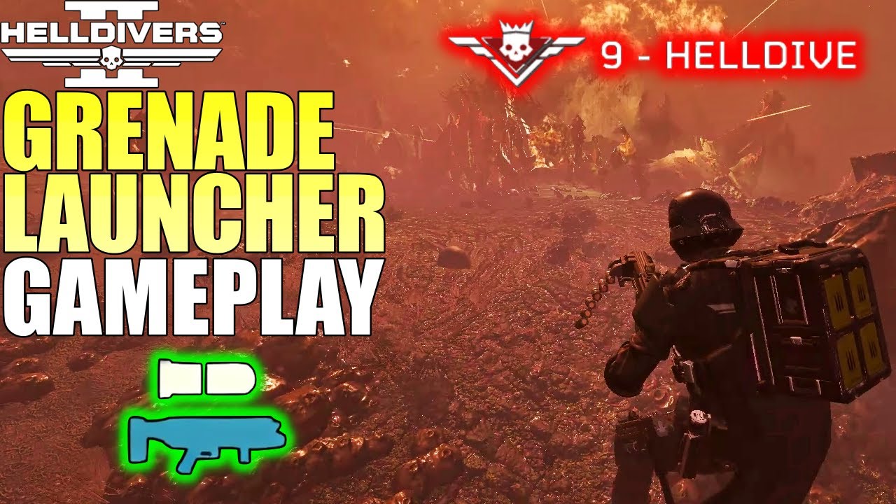 Helldivers 2 - Grenade Launcher Gameplay (No commentary, Max difficulty, No deaths)