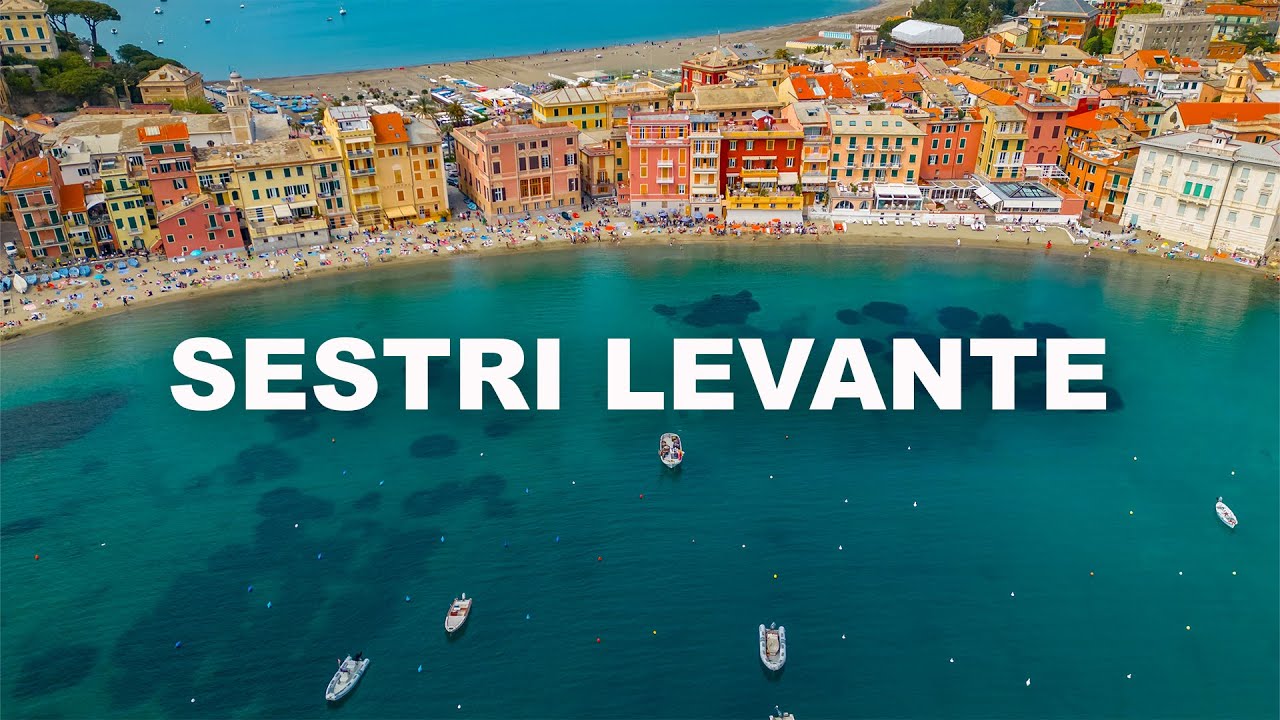 ITALIA 😍 SESTRI LEVATE, Liguria. Drone video [4K]