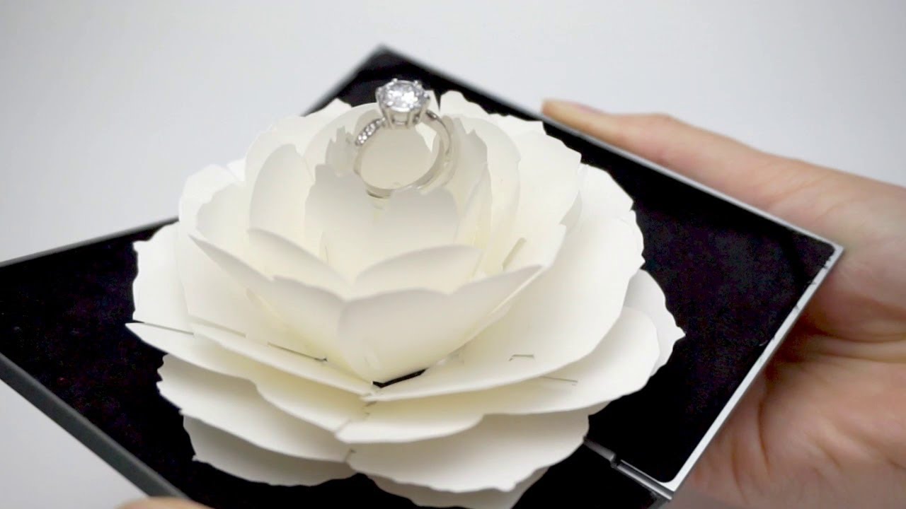 DIY | How to Make Rose Flower Pop Up Ring Case | Valentine's Day Gift Idea |  Propose Day Gift idea.