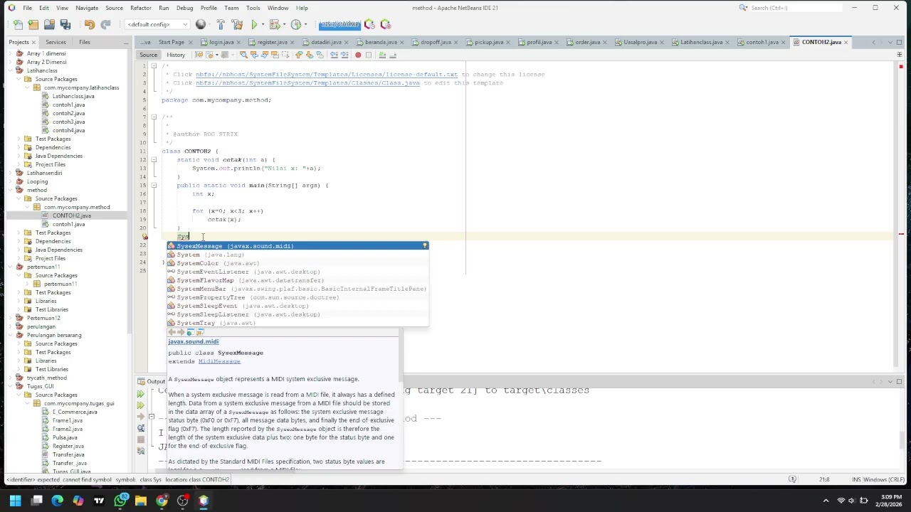 Live Coding Praktikum OOP Modul 1