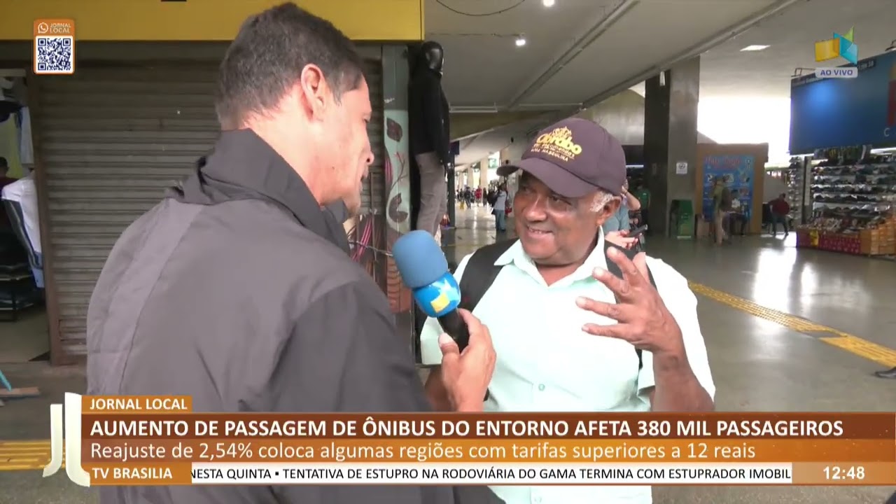 JL - Aumento de passagem de ônibus do entorno afeta 380 mil passageiros