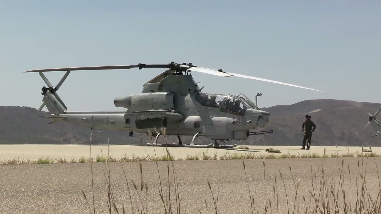 U.S. Marines with Marine Light Attack Helicopter Squadron (HMLA) 369