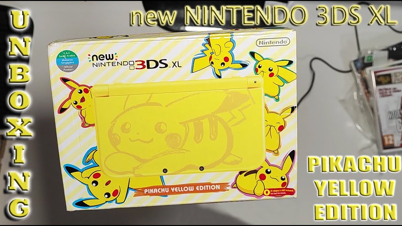 new NINTENDO 3DS XL - PIKACHU YELLOW EDITION