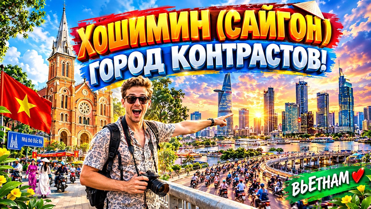 Вьетнам. Сайгон- город контрастов или прогулка по Хошимину. #вьетнамсбмв