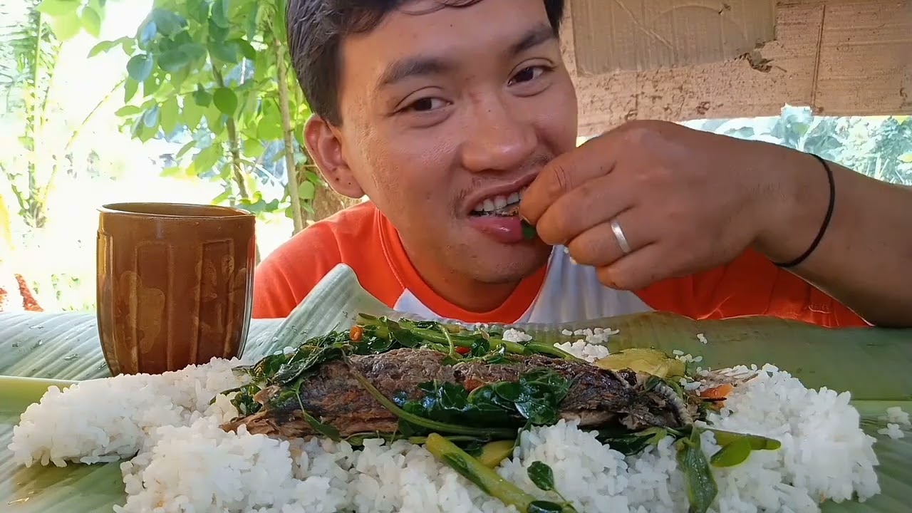 Masustansyang Lutong Ulam: Ginisang malunggay talong okra talbos ng kamote nilagyan ng galunggong..