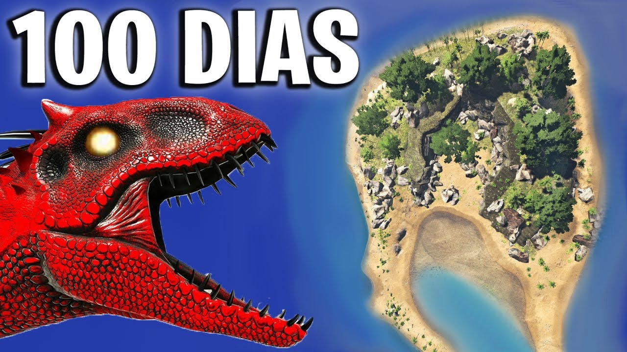 Pasé 100 días en una Isla Desierta en Ark