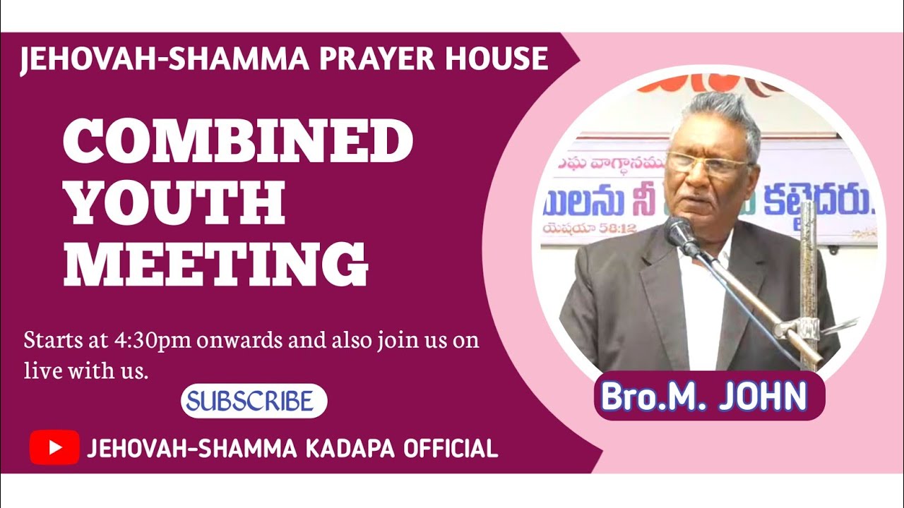 01.02.2026 || YOUTH MEETING ||JEHOVAH-SHAMMAH  KADAPA