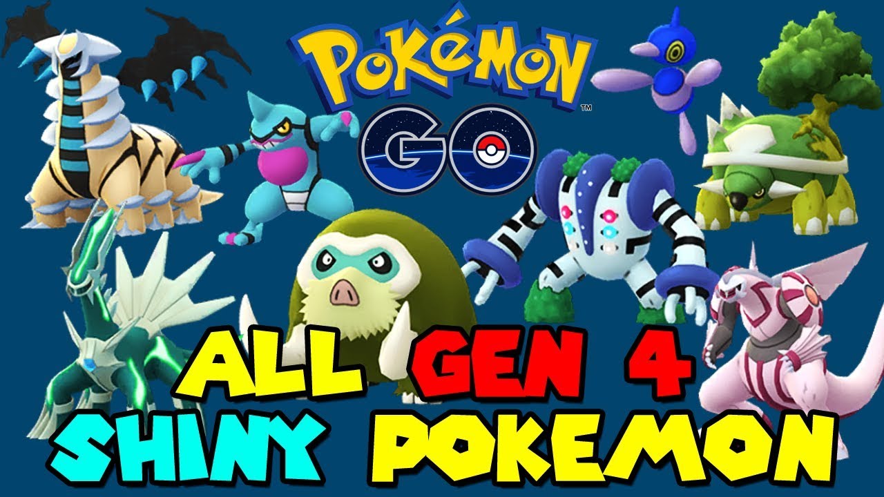 ALL GEN 4 SHINY POKEMON IN POKEMON GO