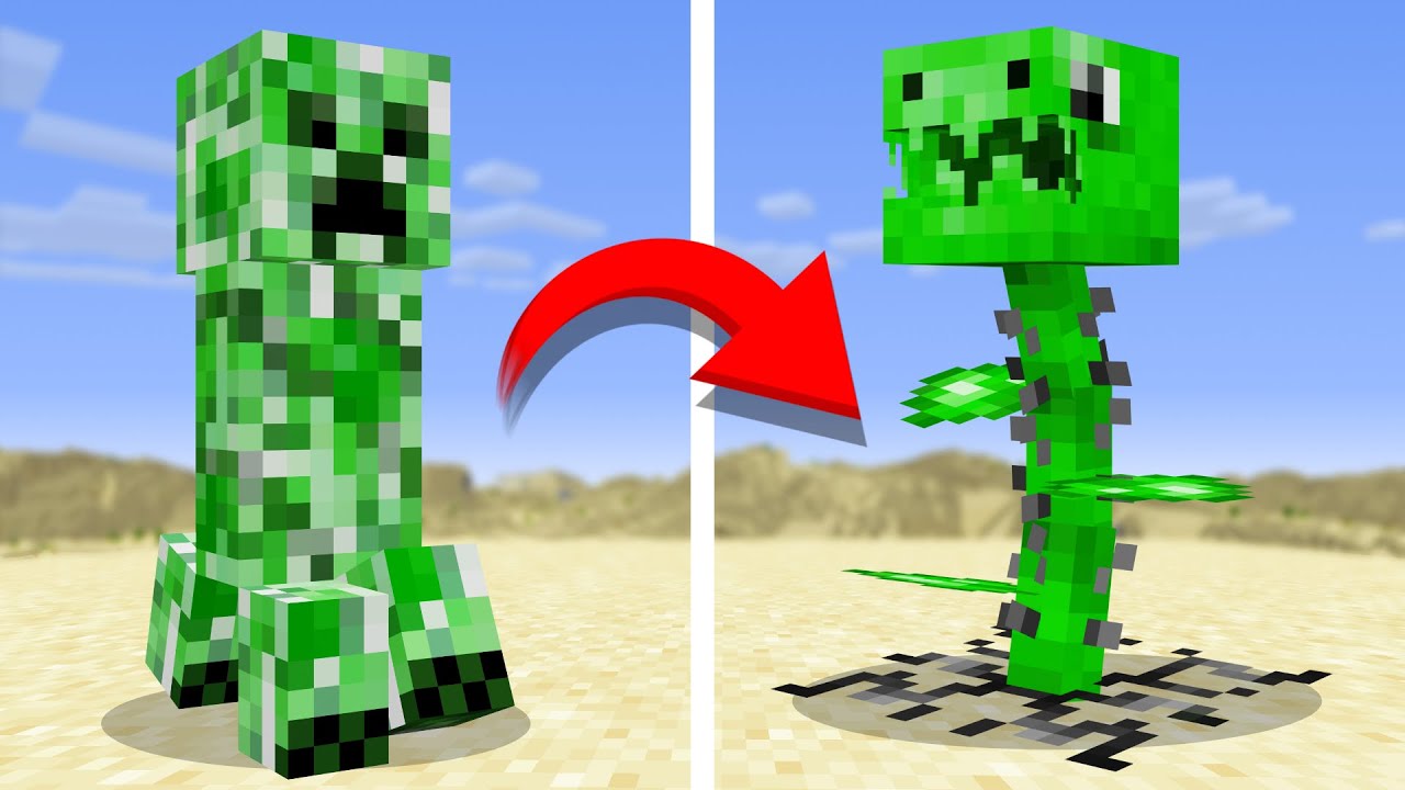 Я сделал каждого моба жутким в Minecraft