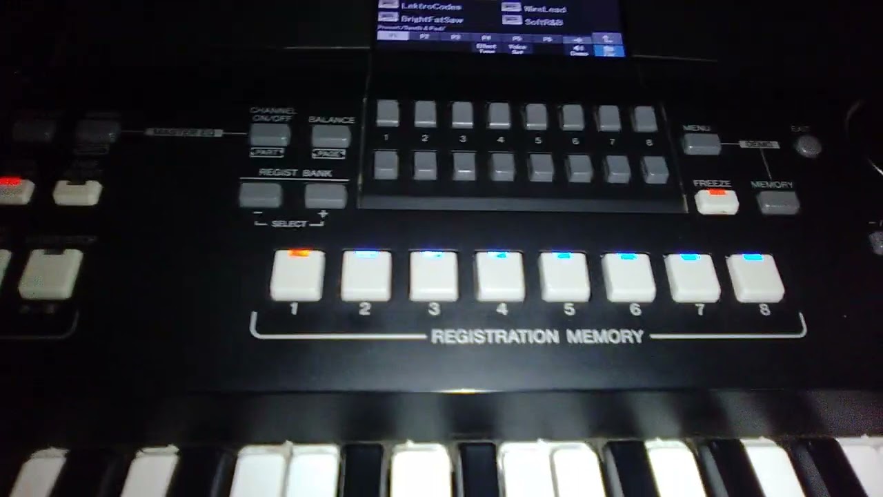 COMO CONFIGURAR LOS BANCOS DE REGISTRO | EN YAMAHA PSR-SX600, SX700, SX900
