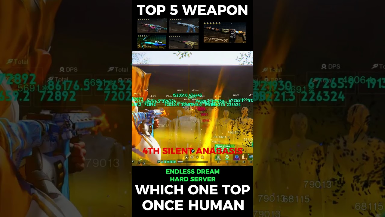 ONCE HUMAN TOP 5 WEAPON BEST BUILD?🥶#oncehuman