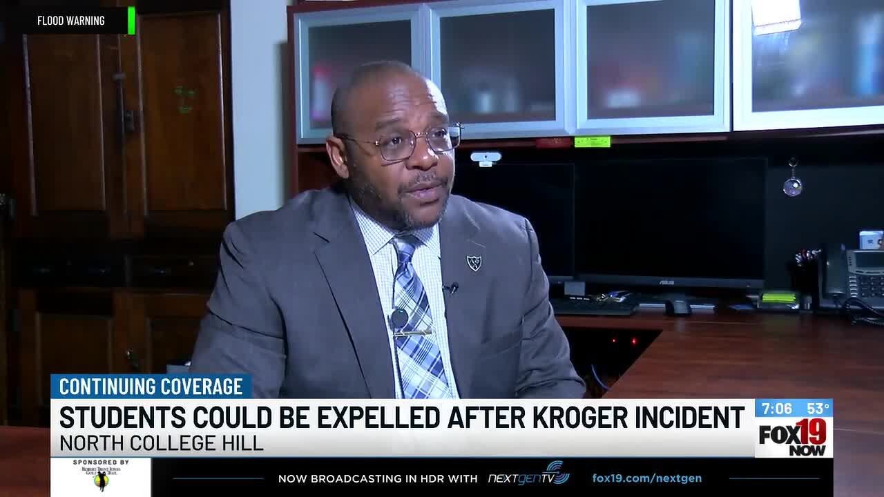 Students could be expelled after Kroger incident