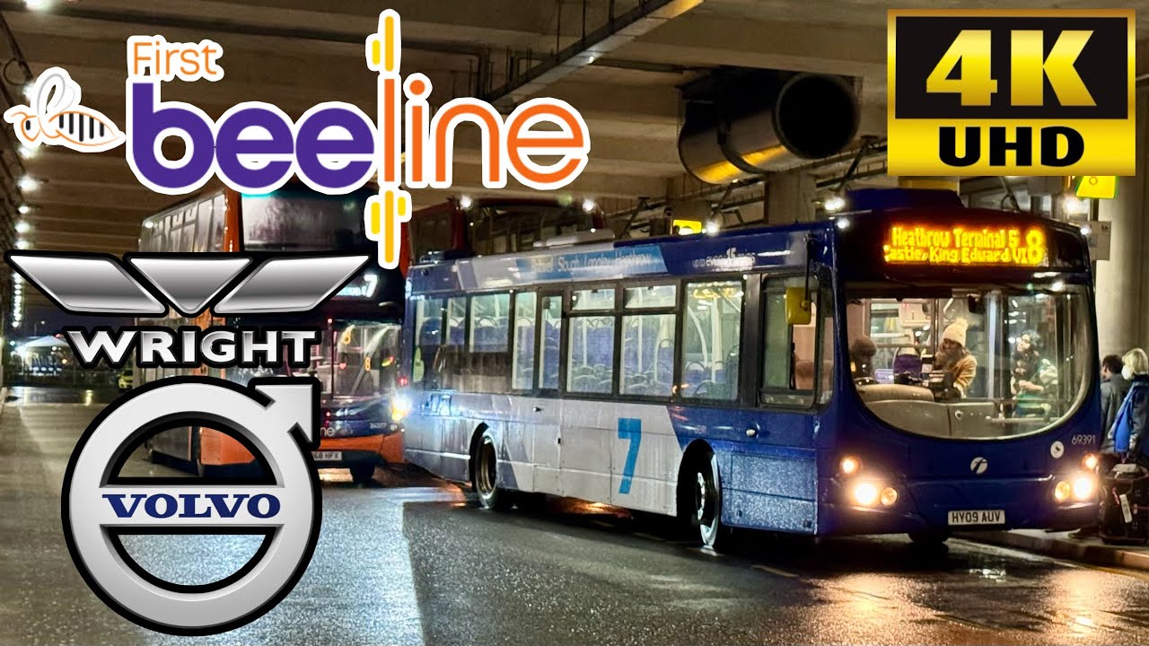 [First Berkshire: Beeline 8 Heathrow Airport to Slough via Staines] Wright Eclipse Urban Volvo B7RLE