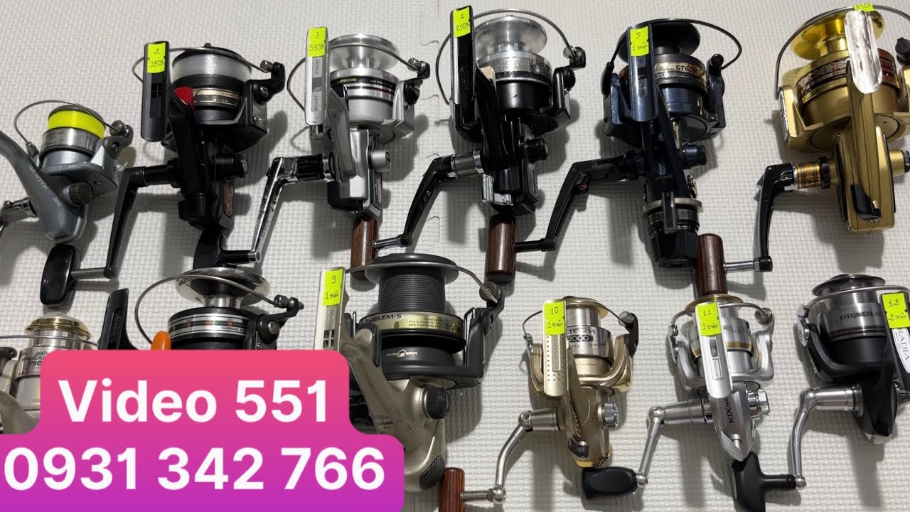 Máy Câu Nhật Bãi Mới Nhất : Máy Daiwa Bradia Có Cốt Trợ Lực, Máy Shimano Đuôi Chuột Đẹp (Video 551)