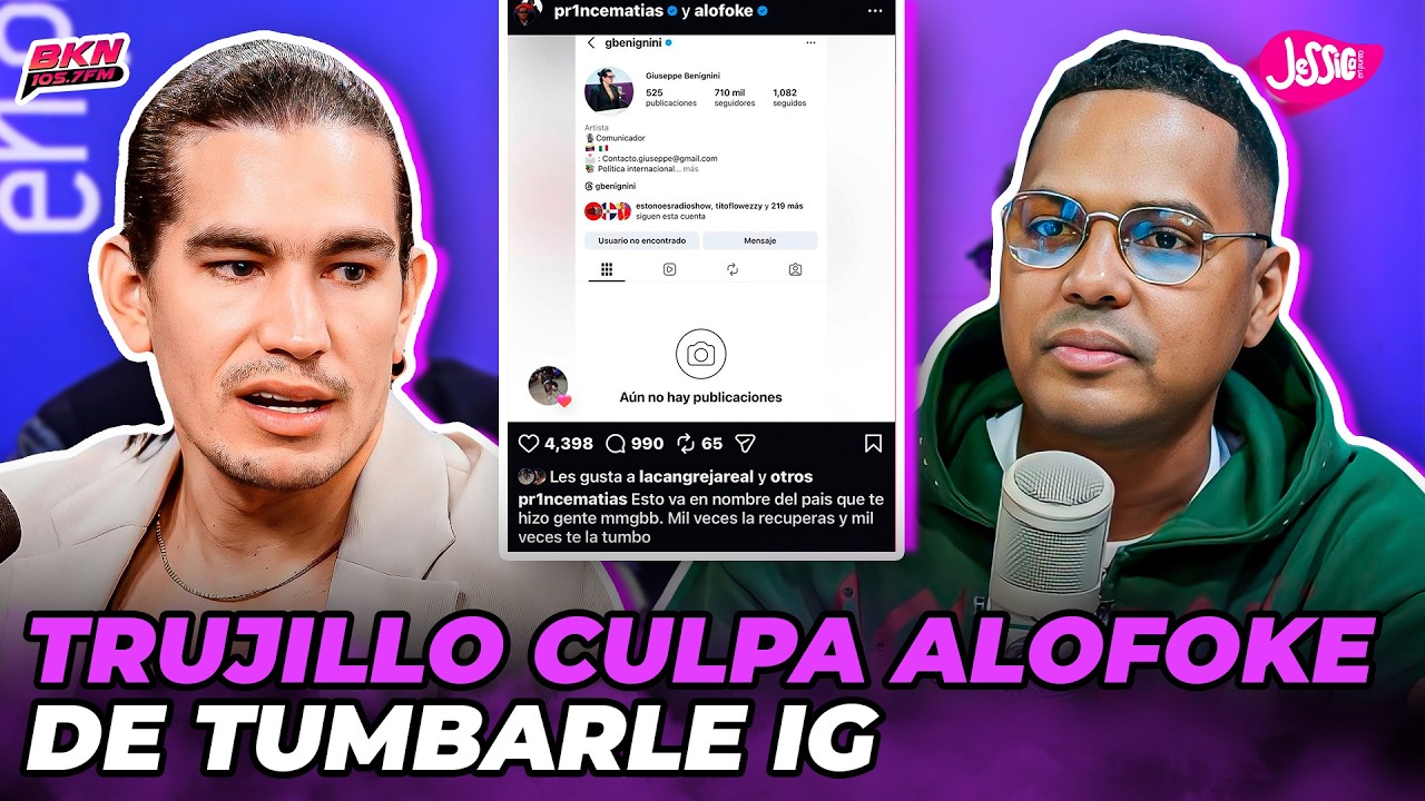 GIUSEPPE CULPA A SANTIAGO MATÍAS DE TUMBARLE CUENTA DE INSTAGRAM