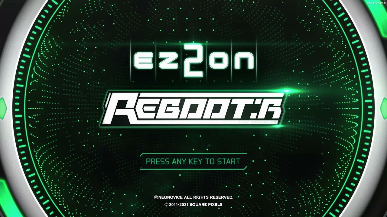 [EZ2ON Reboot : R] Title Screen (TIME TRAVELER DLC)