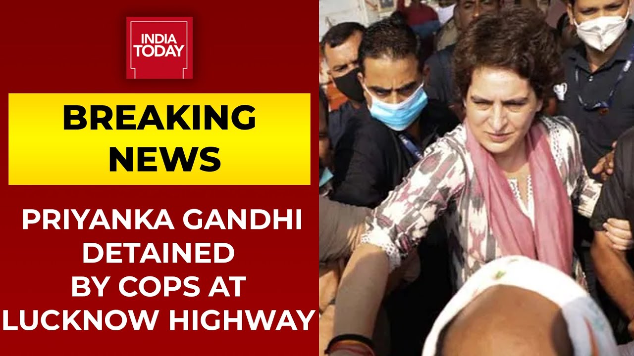 Priyanka Gandhi Detained By UP Police At Lucknow Highway | Breaking News