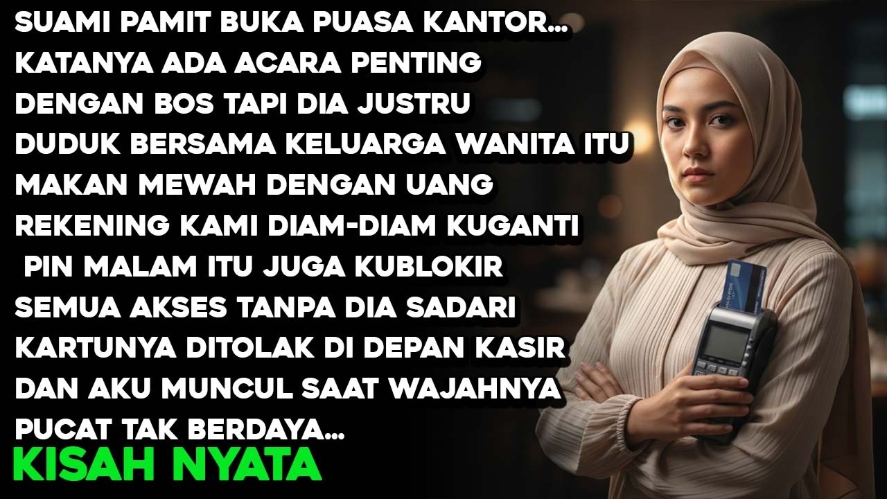 SUAMI PAMIT BUKBER, TERNYATA DENGAN KELUARGA WANITA ITU — KARTU DITOLAK, DIA PUCAT SAAT AKU MUNCUL