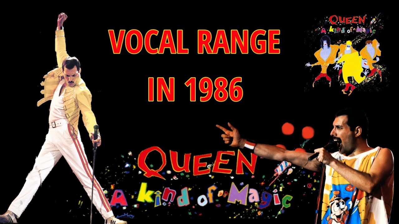 Freddie Mercury - Vocal Range MAGIC TOUR (A2-C#6)