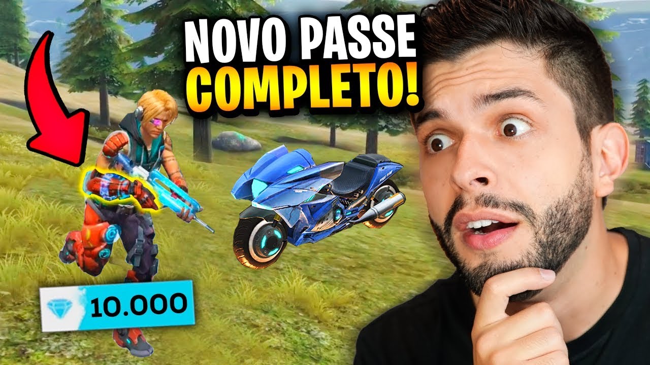 O QUE ESSE BRAÇO FAZ?!? JÁ LIBEREI TUDO DO NOVO PASSE DE ELITE DO FREE FIRE!
