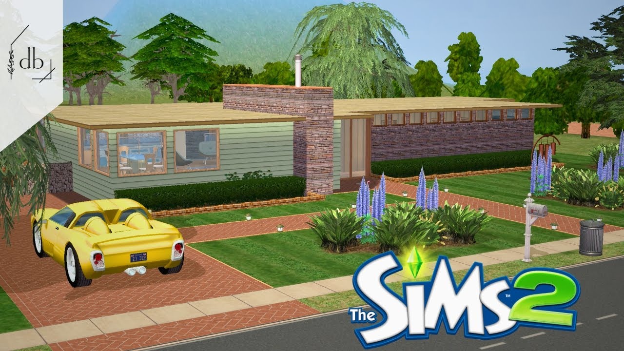 Mid Century Modern | The Sims 2 Speed Build