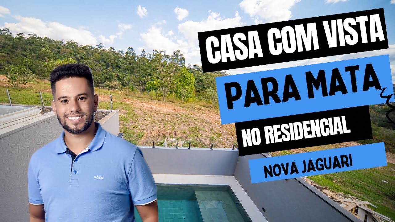 CASA COM VISTA PARA MATA NO RESIDENCIAL NOVA JAGUARI EM SANTANA DE PARNAÍBA - SP