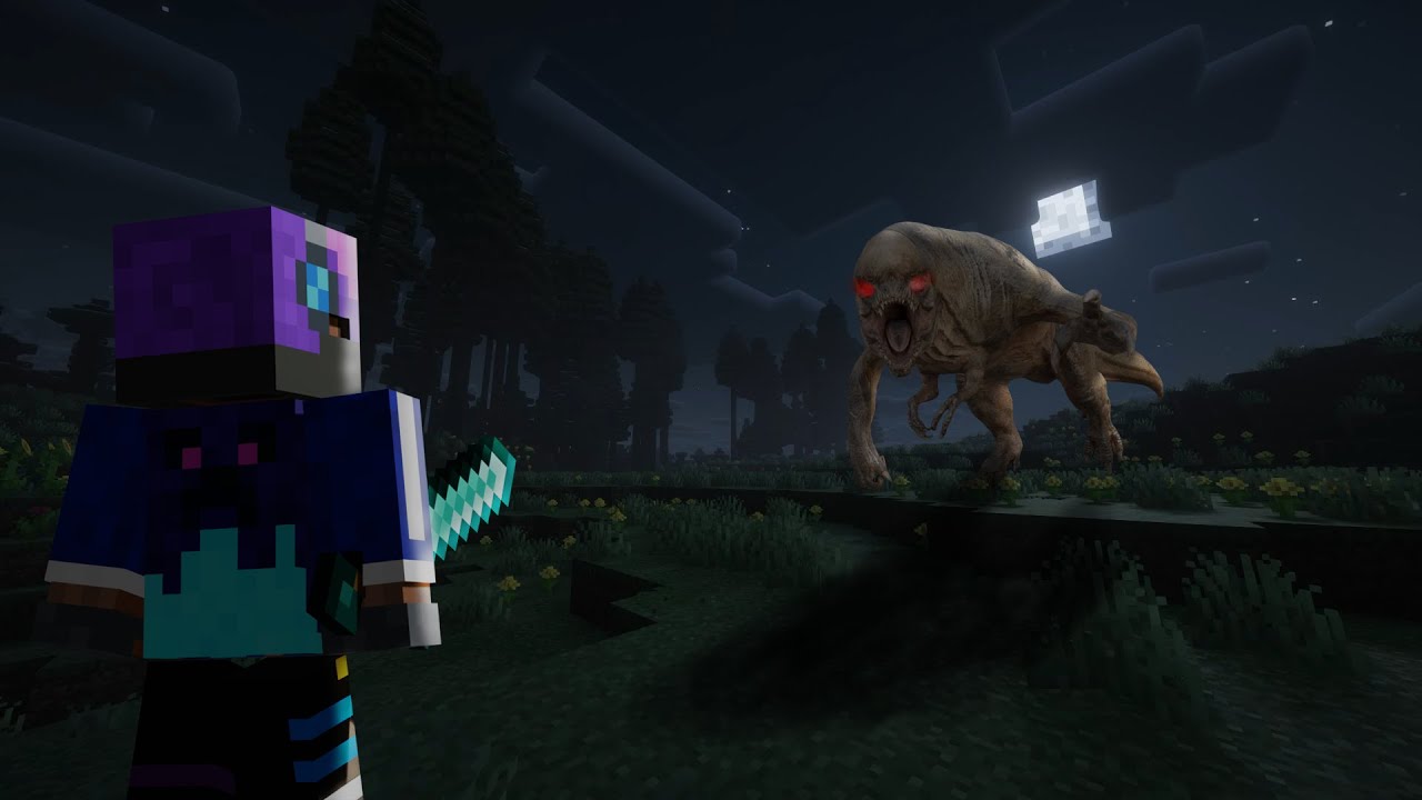 ខ្ញុំបានដាក់ The Distortus rex ចូលទៅក្នុង Minecraft