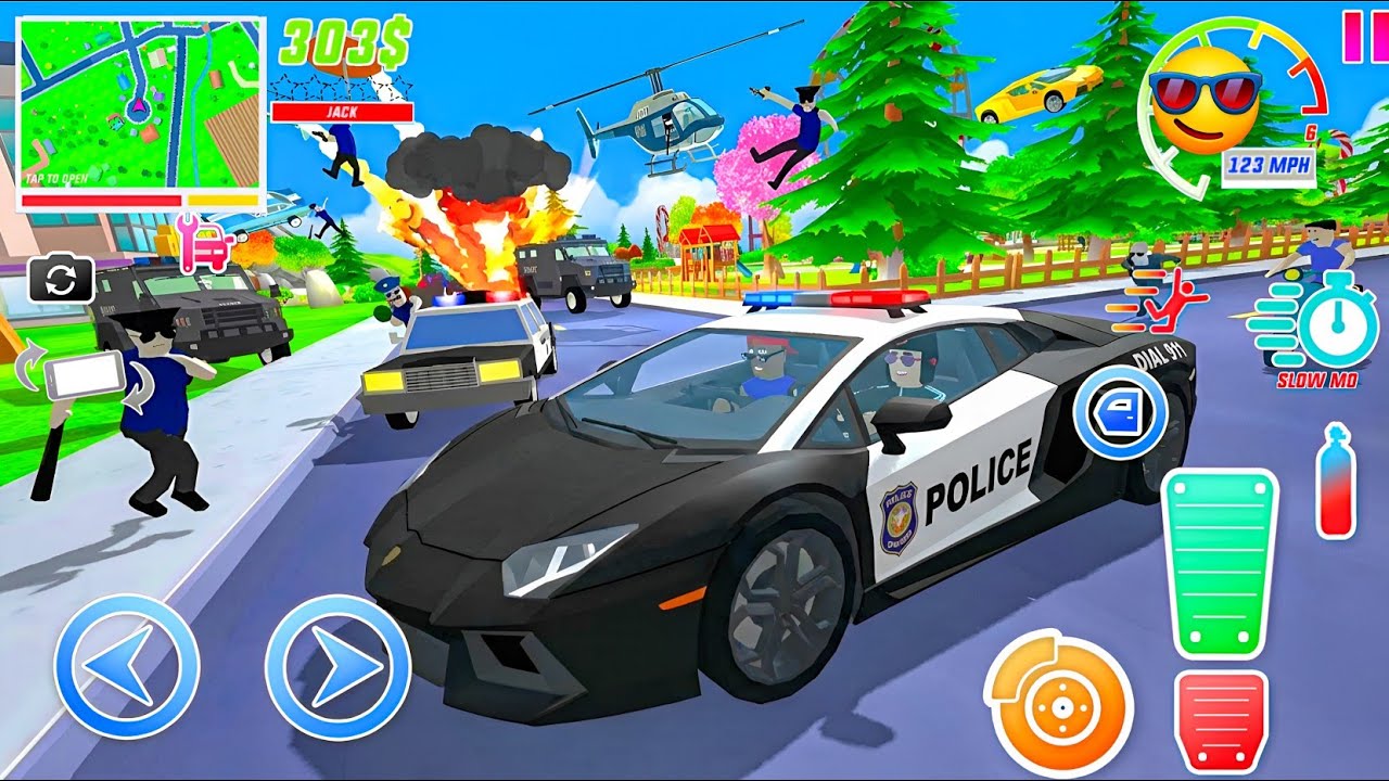 Jack New Police Lamborghini in Dude theft wars.😎😎😎
