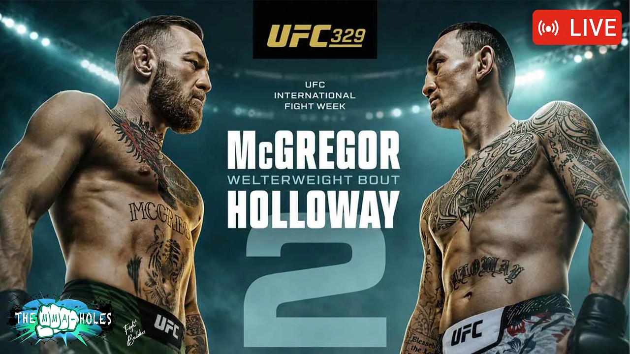 🔴UFC 329: CONOR McGREGOR x MAX HOLLOWAY + PADDY PIMBLETT x BENOIT SAINT DENIS | LIVE STREAM
