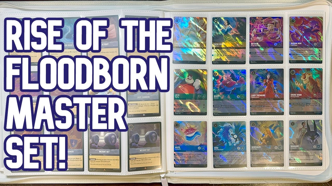 Floodborn COMPLETE MASTER SET! 420 Card Disney Lorcana Set With All Enchanteds! + Promos!