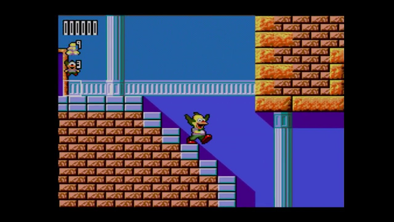 Krusty's Fun House  - Sega Master System Game Play