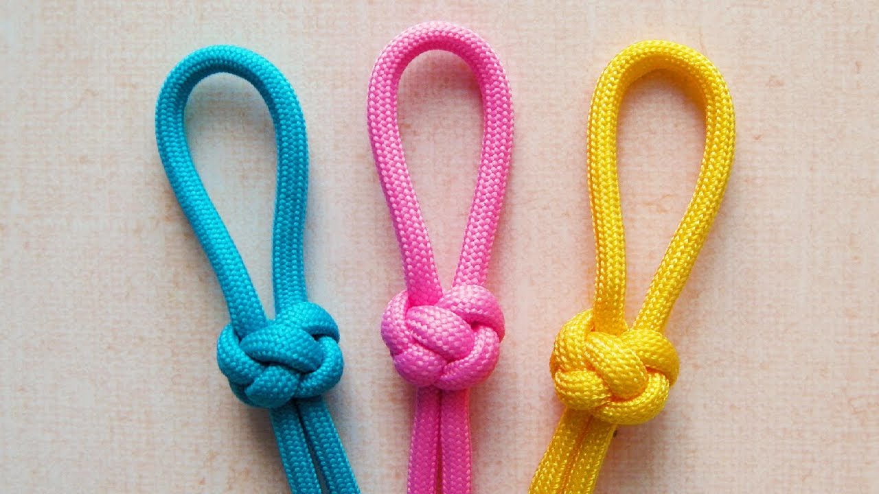 きれいな玉が作れるひもの結び方 　ダイヤモンドノット（玉結び）　飾り結び　パラコード　How to make a  Two Strand Diamond Knot(Lanyard Knot)