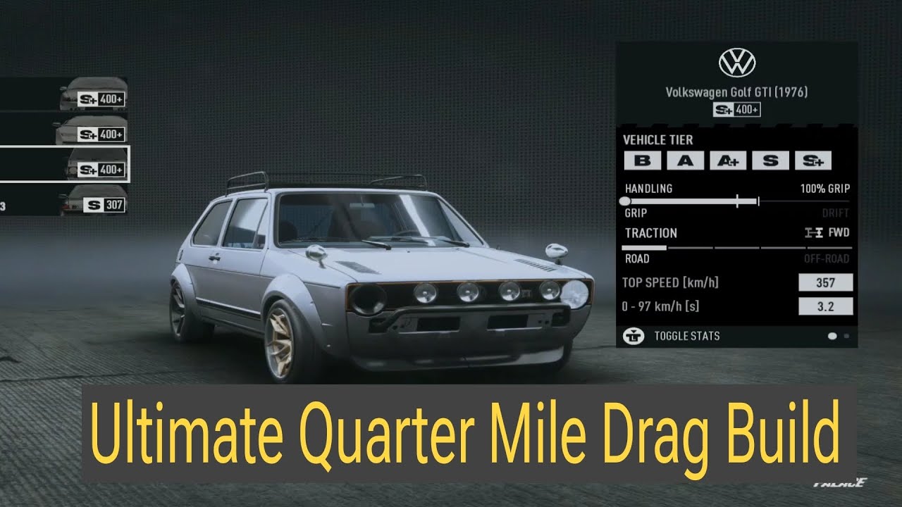 Need For Speed Unbound VW Golf GTI Drag Build S+ is Ultimate Quarter Mile Weapon #gaming #racing