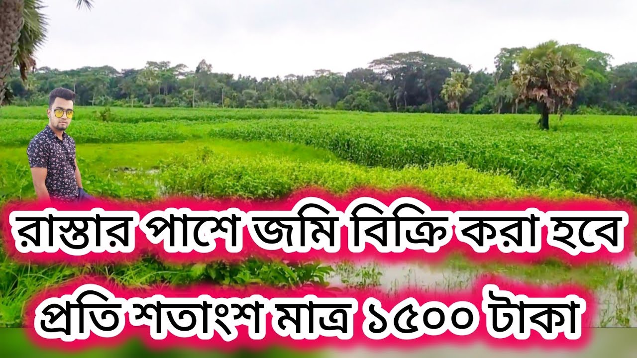 মাত্র ১৫০০ টাকা শতাংশে জমি কিনুন একেবারে রোড সাইডে! অসাধারণ সুন্দর একটা পরিবেশ