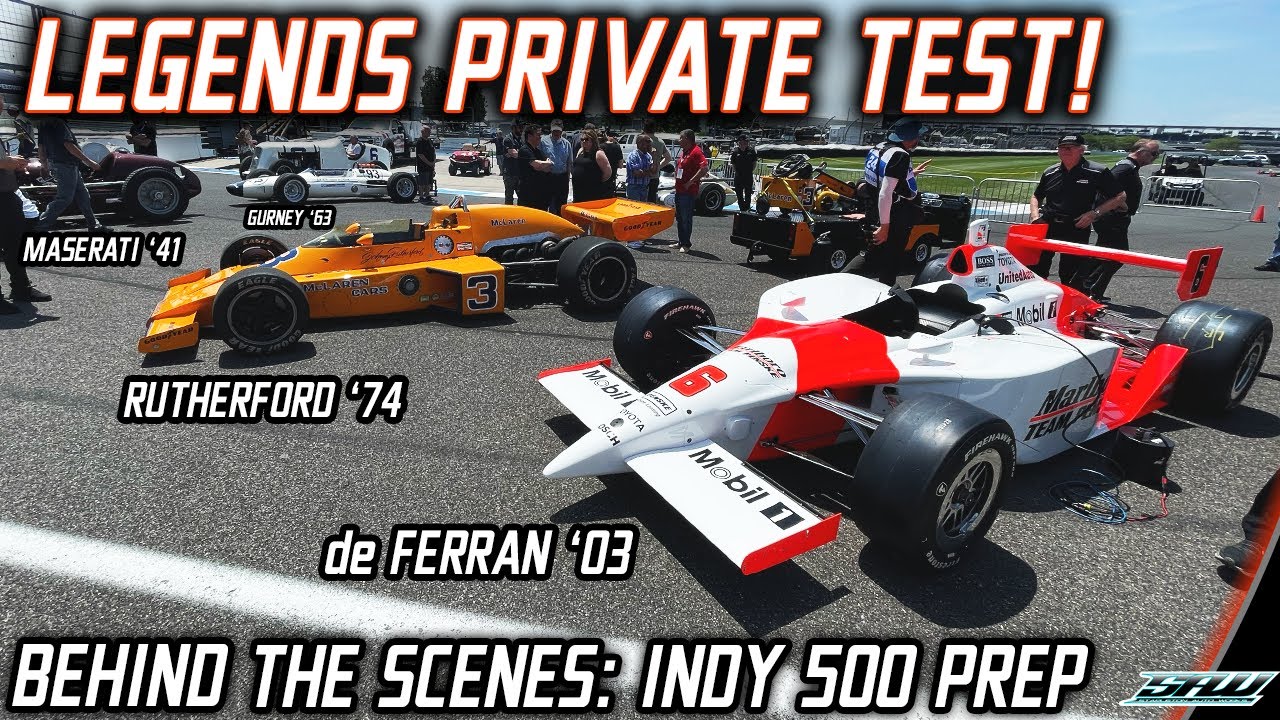 День тестирования легенд Indy 500: взгляд изнутри! Классические гоночные автомобили-победители сн...