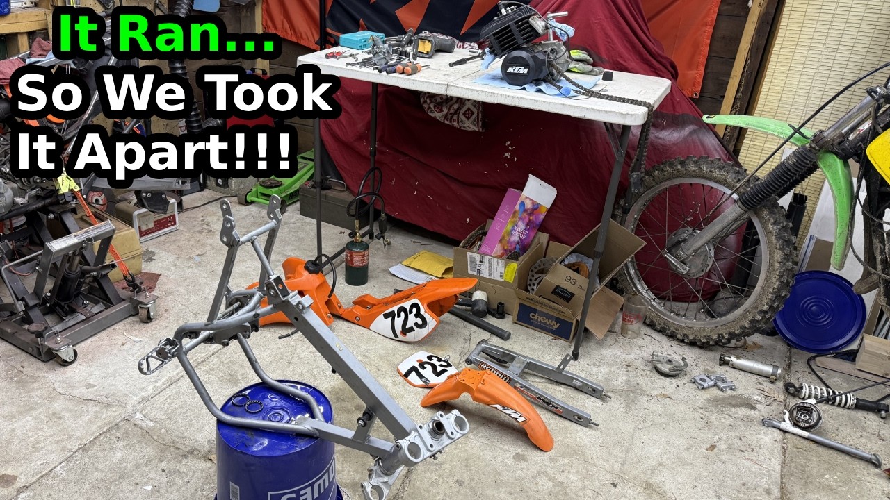 Saving A Neglected 2001 KTM 50  Full Dissasembly