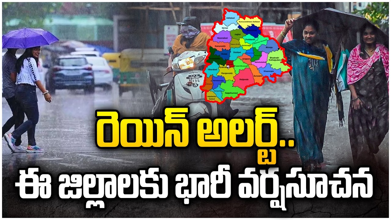 Rain Alert: Heavy Rain Forecast for These Telangana Districts | IMD Issues Warning | T News