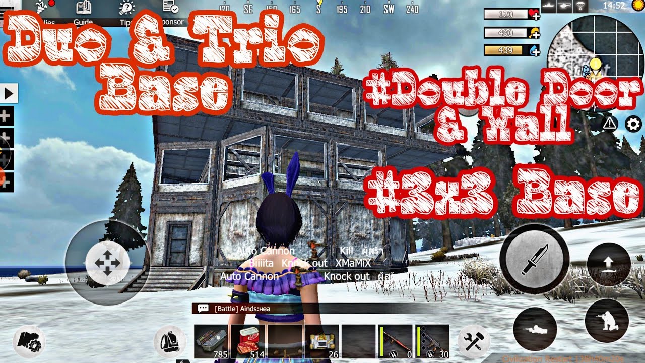 Duo & Trio Base.. Double Door And Wall..(Last Day Rules Survival)